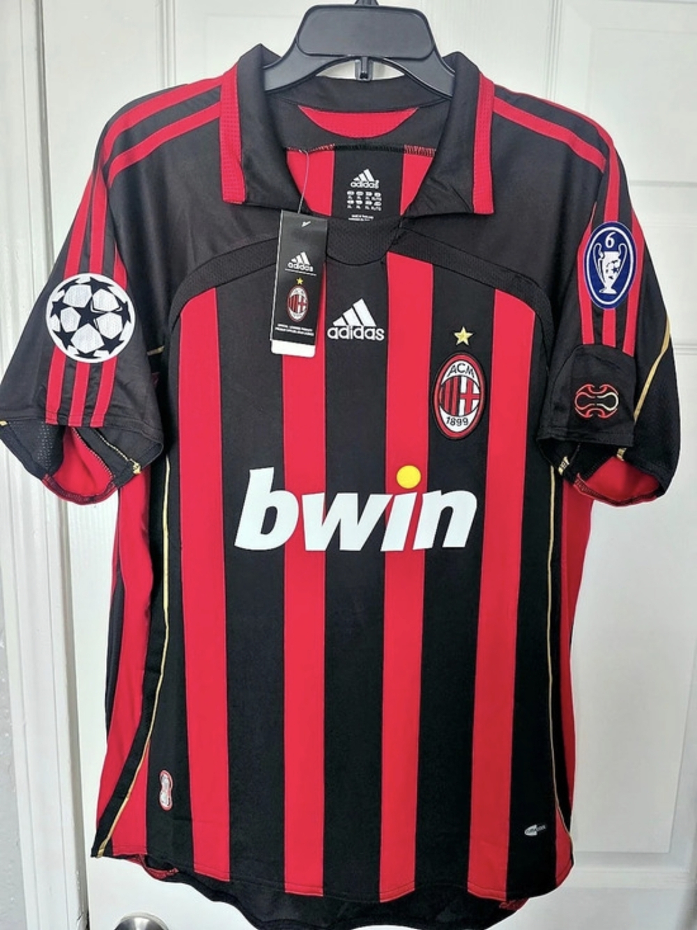 AC Milan 2006-2007 Home Jersey Black & Red